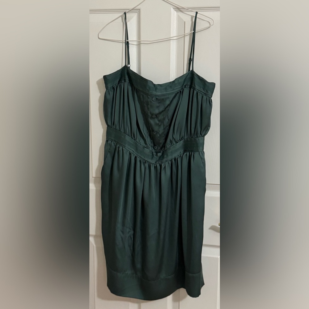 To the Max Dark Green Midi Cocktail Dress